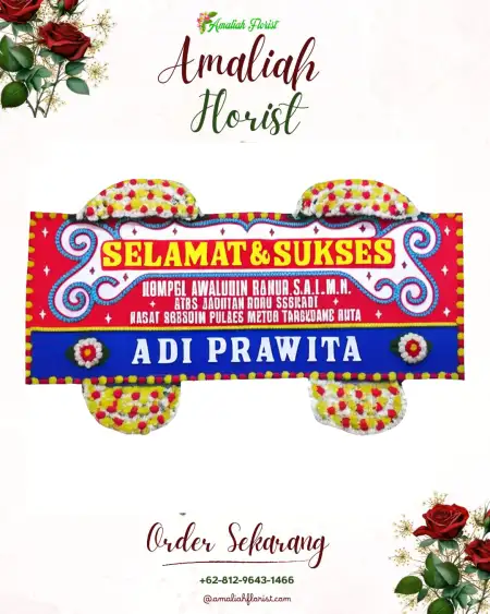 Papan Bunga Ucapan Selamat Pradah Kalikendal